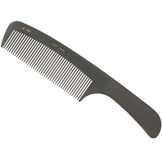 Peigne de coiffure avec manche en carbone brosse pour coupe de