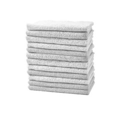 Lot 12 serviettes techniques blanches
